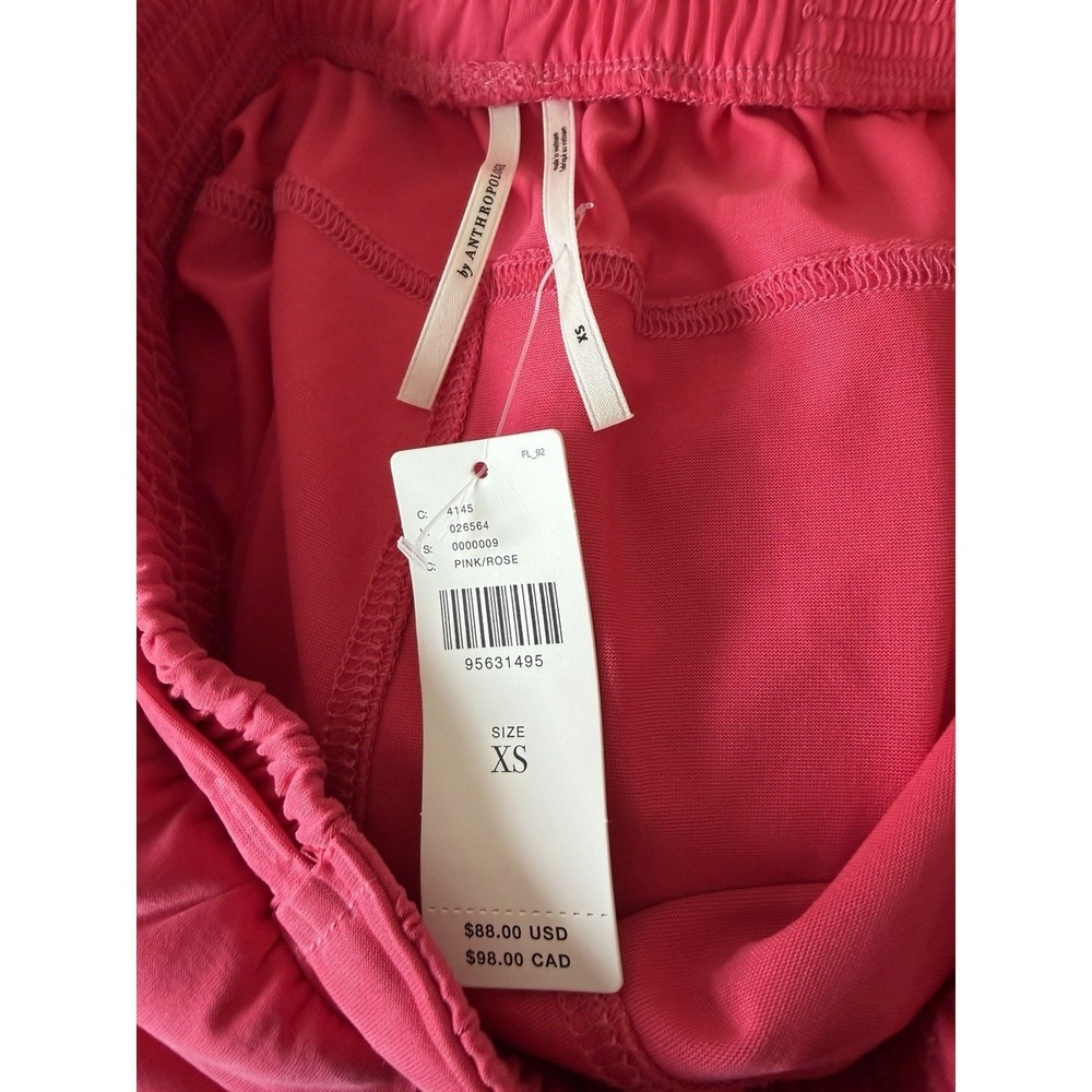 NWT Anthropologie Pink Two Piece Set Strapless Top & Matching Pants Women's XS - Picture 10 of 14